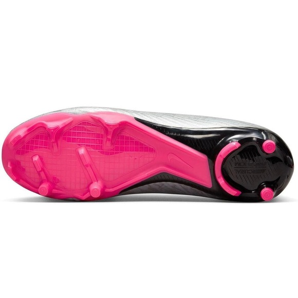 Nike Mercurial Soccer/Football Cleats High Top Firm Ground Silver Pink Mens - Picture 6 of 13